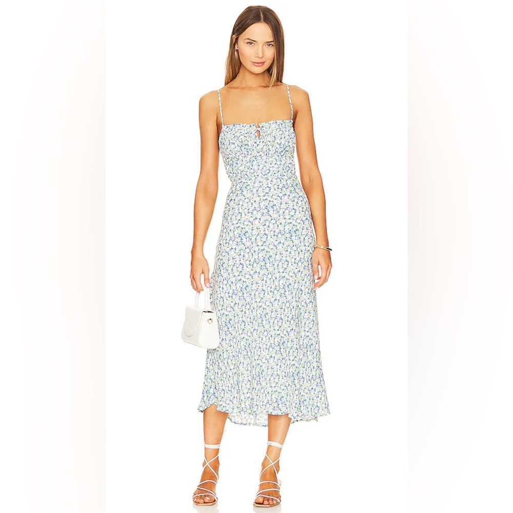 ASTR THE LABEL Maritza Dress in Blue Multi Size M